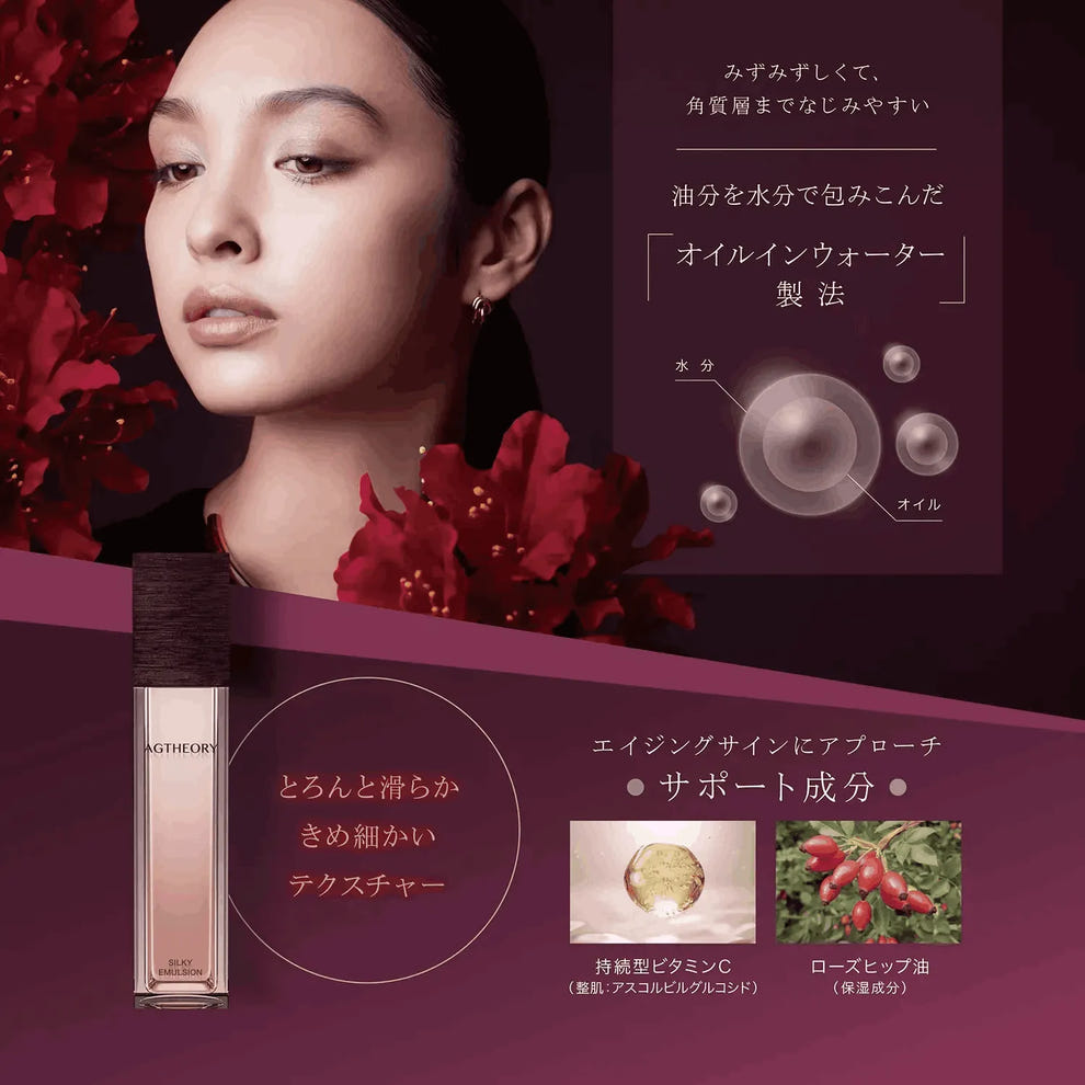 エイジーセオリー シリーズ オイルインウォーター製法 テクスチャー サポート成分