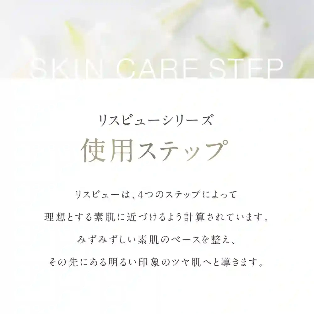 アクシージア_リスビュー ピュール_エッセンス_リスビューシリーズ使用ステップ