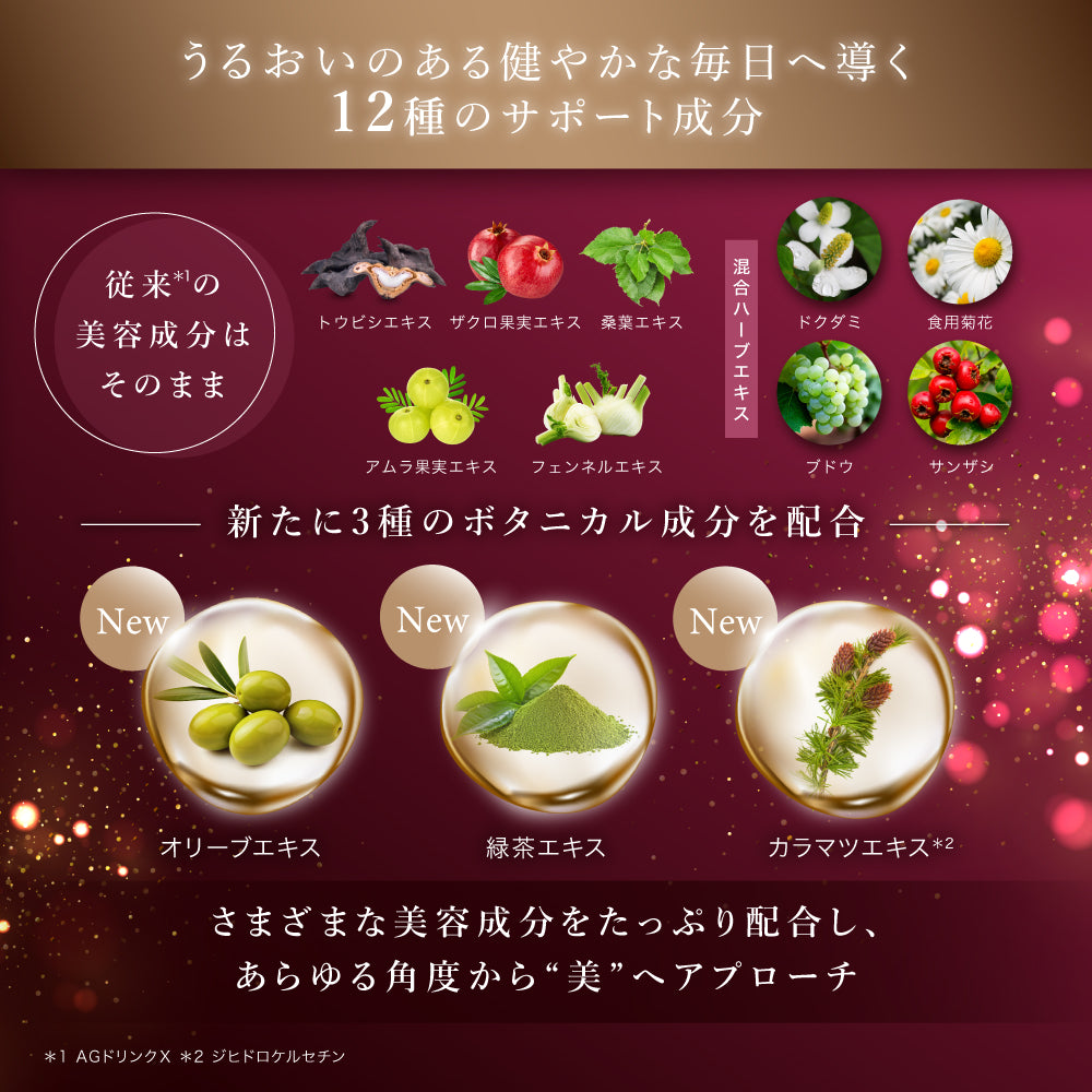 エイジーセオリー AGドリンクXI サポート成分