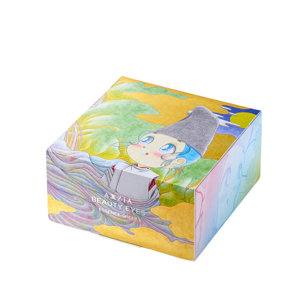 アクシージア ビューティーアイズ エッセンスシート プラス まつもとこうじろうコラボ パッケージ ボックス