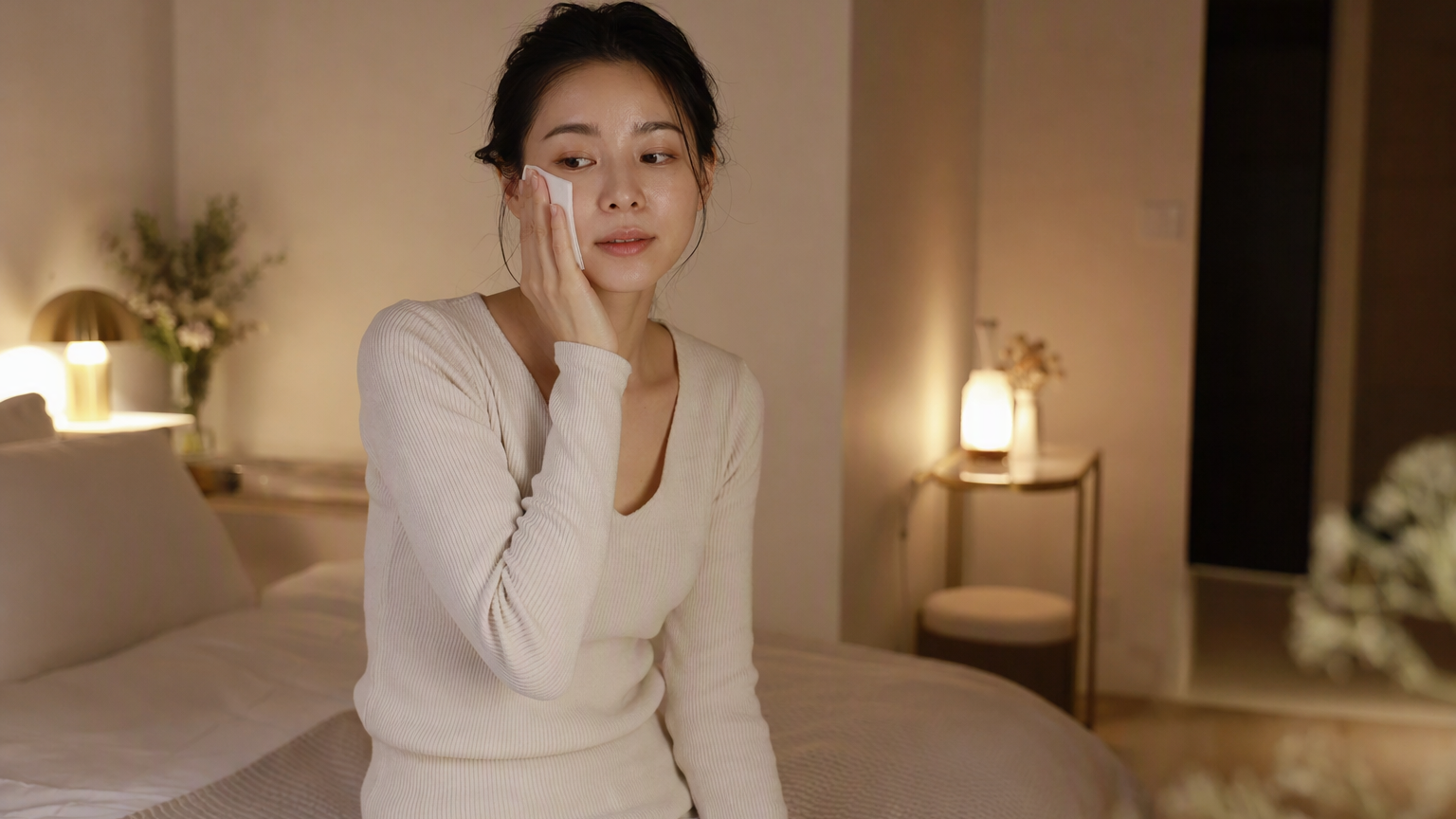 メイクしたまま寝るとどうなる？どうしても落とせない夜の最低限と、翌朝のリカバリー
