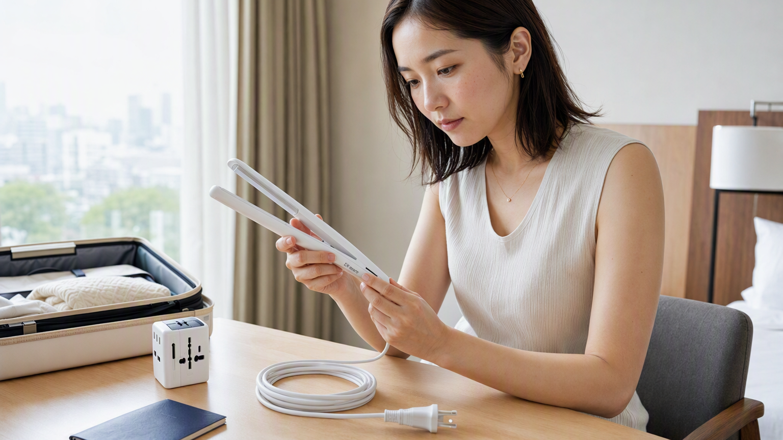 ヘアアイロンは海外で使える？「海外対応」表記の見方と出発前チェック