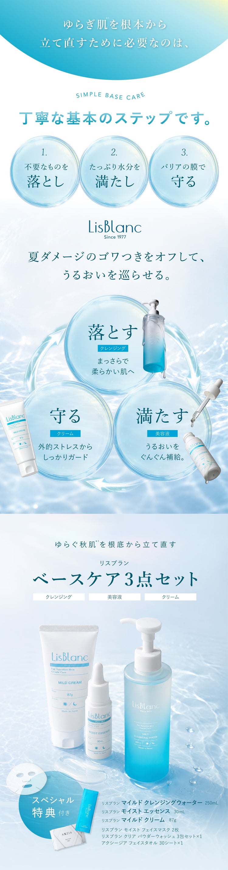 リスブラン ベースケア 3点セット